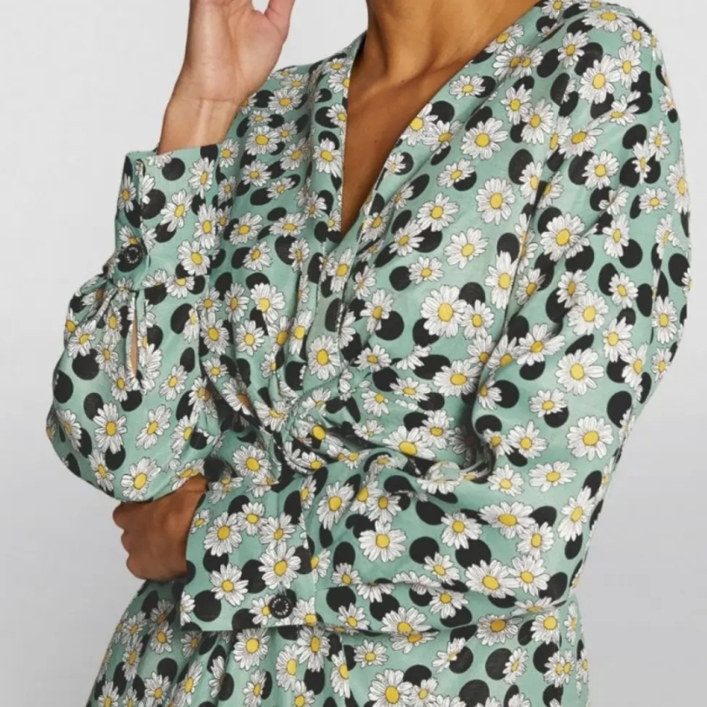 Sandro Daisy Floral Print Dress Angele Dress.